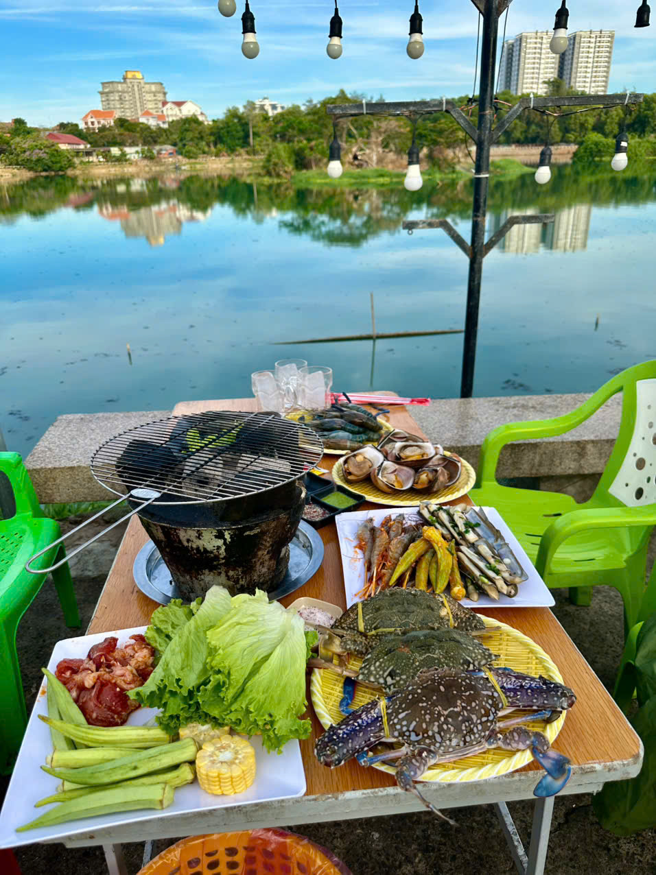 view sông tại naka buffet 